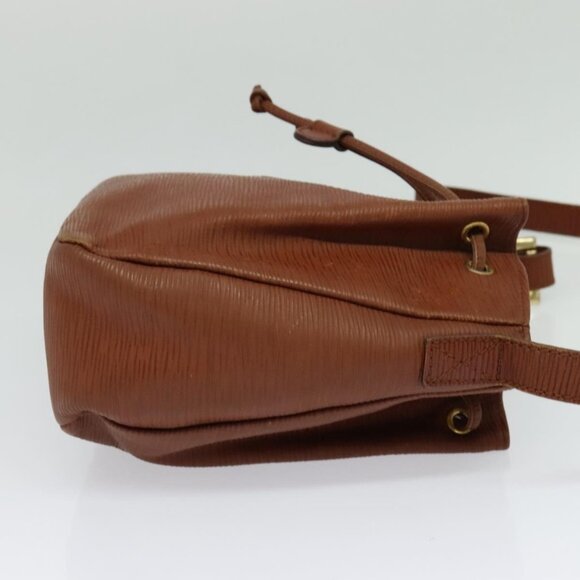 FENDI Shoulder Bag Leather Brown Gold Auth am8357 - Picture 5 of 16